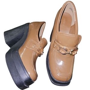 Forever 21 Women's Tan Platform Loafers